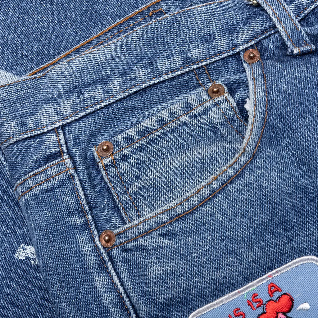 Gentlemen's Denim Pants - Indigo