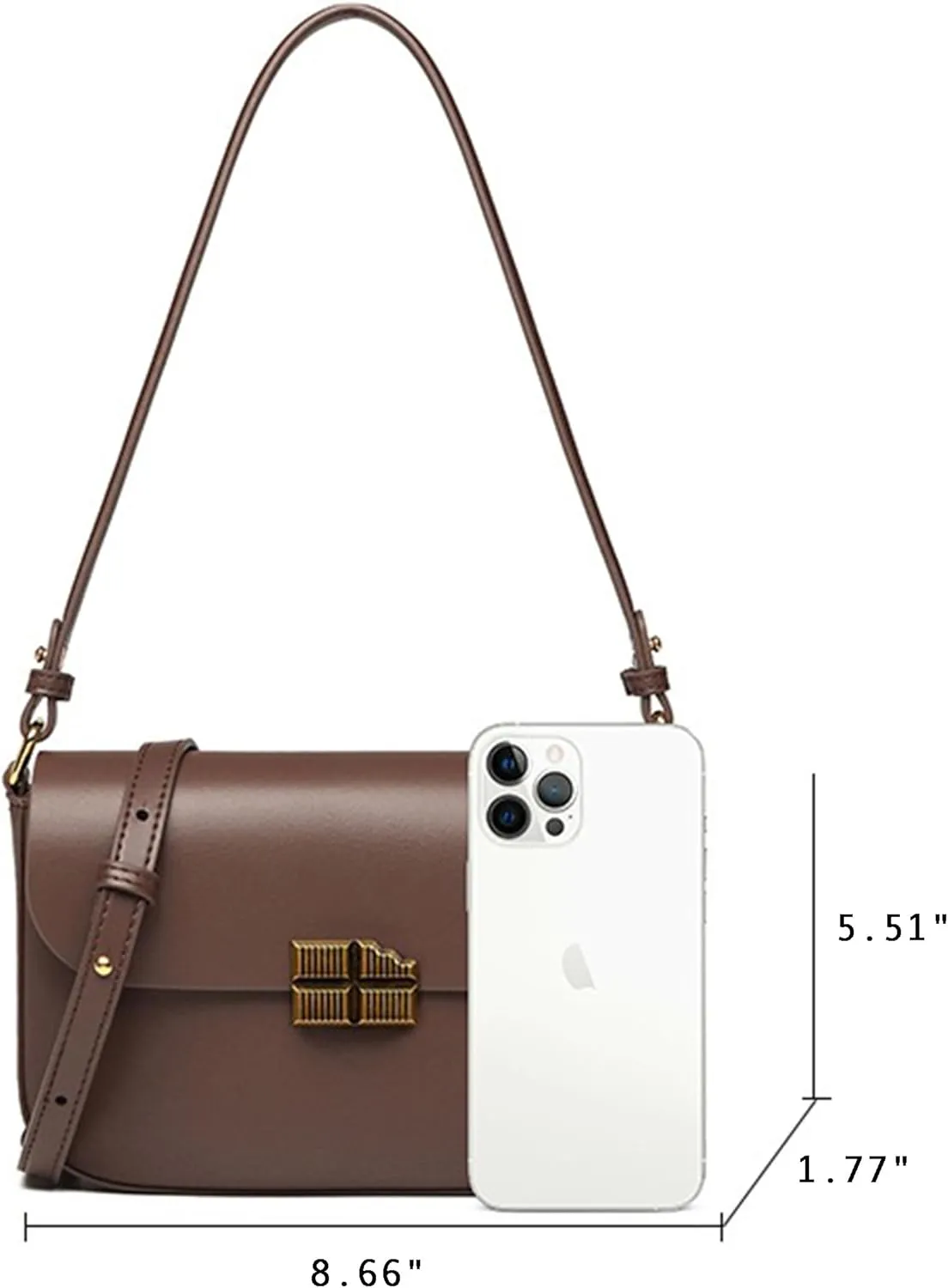 Genuine Leather Crossbody Bags For Women, Small Shoulder Handbags