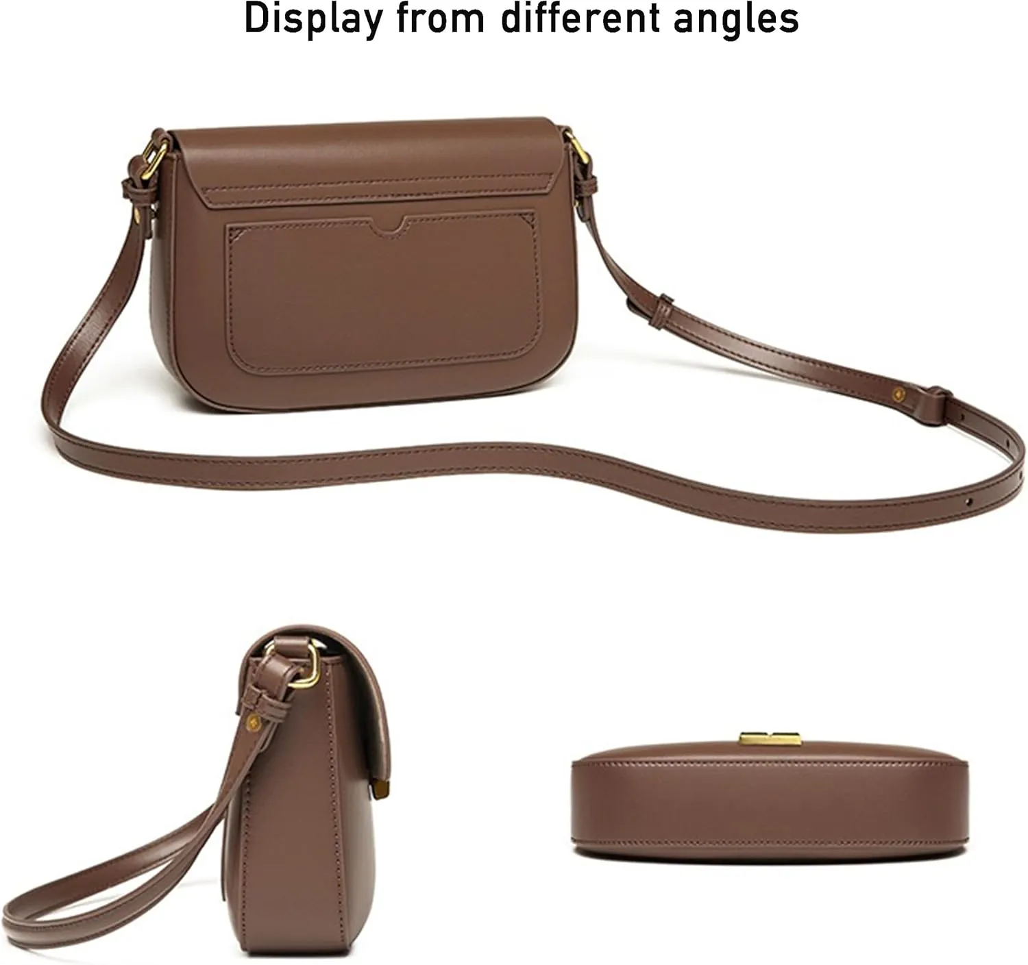 Genuine Leather Crossbody Bags For Women, Small Shoulder Handbags
