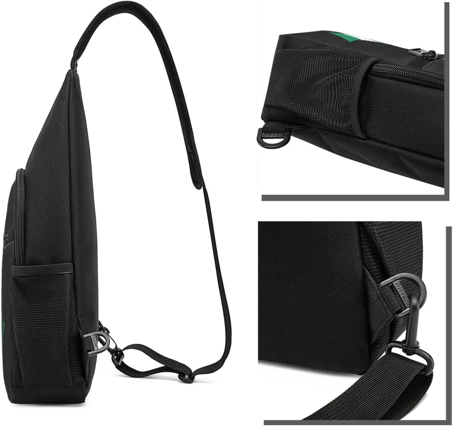 GERRIT American And Nigeria Flag Chest Pack Leisure Shoulder Crossbody Chest Bag