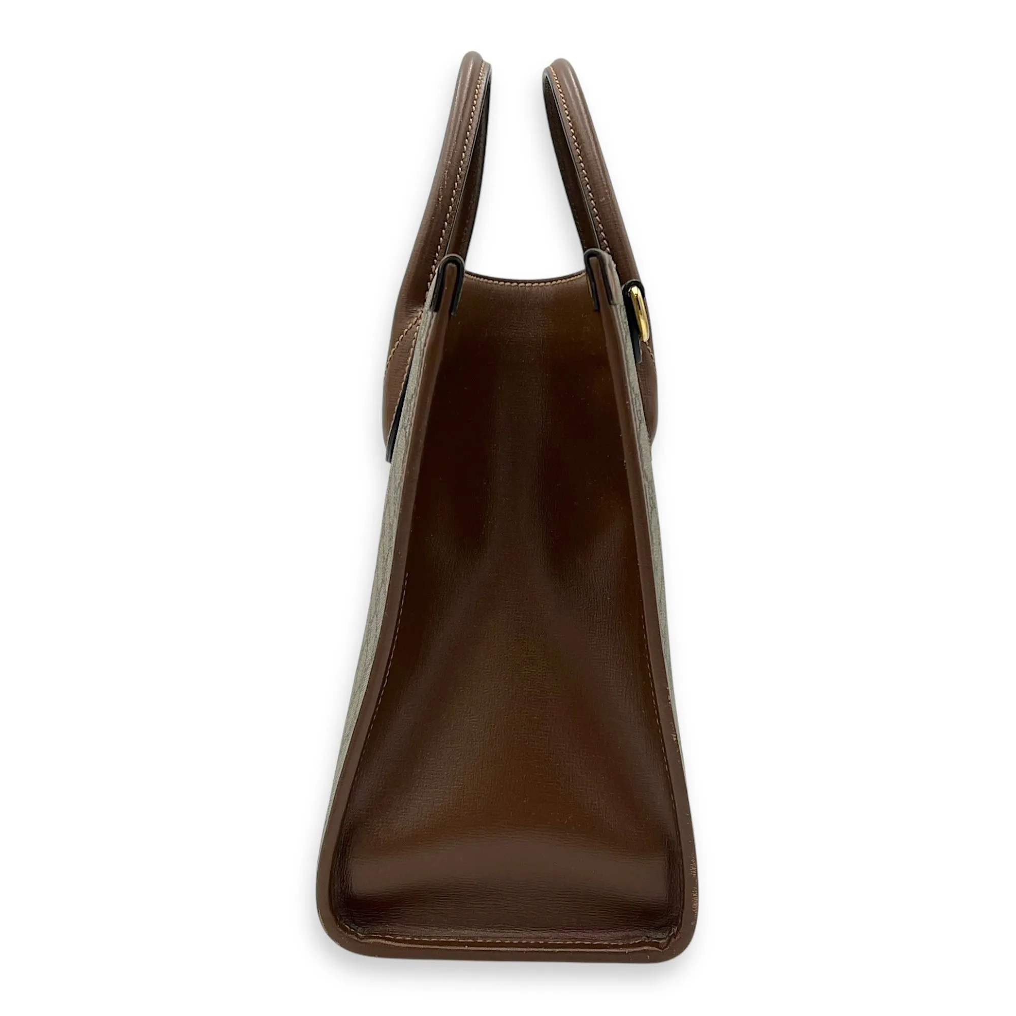 GG Supreme Brown Tote Bag in Interlocking GG Supreme, Gold hardware
