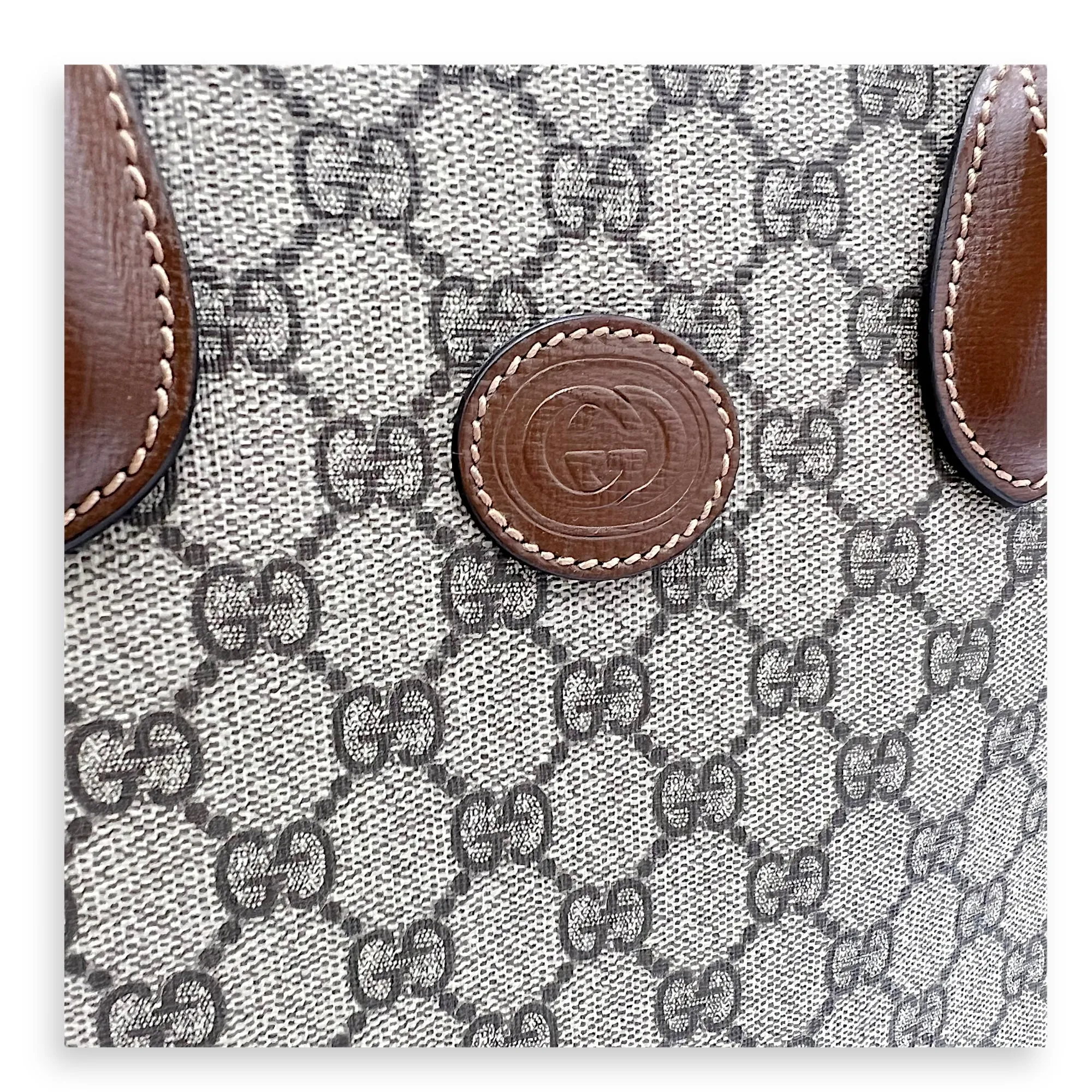GG Supreme Brown Tote Bag in Interlocking GG Supreme, Gold hardware