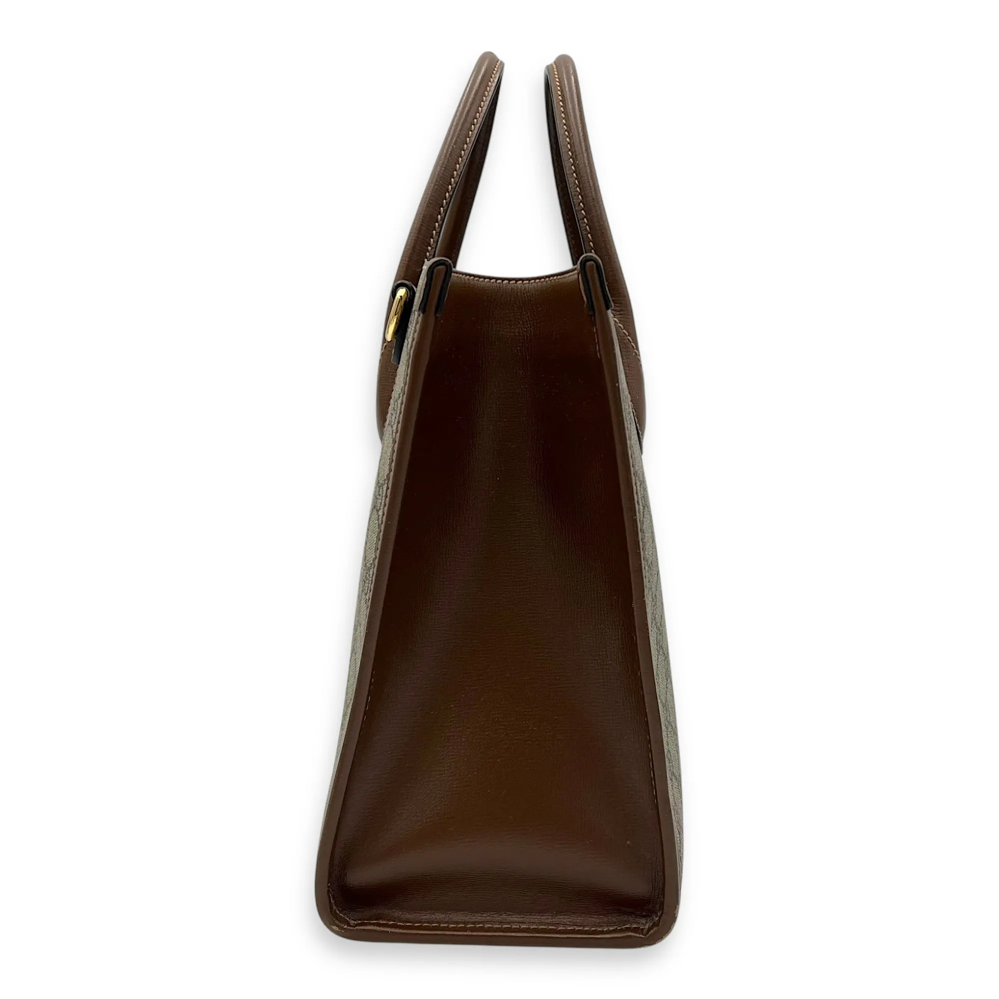 GG Supreme Brown Tote Bag in Interlocking GG Supreme, Gold hardware