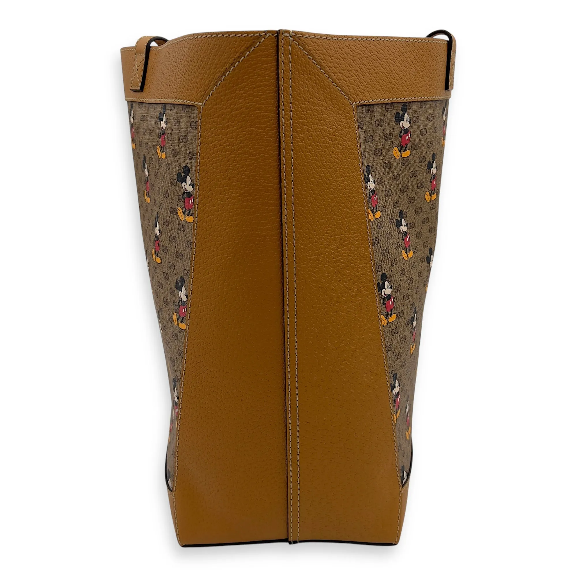 GG Supreme Tote Bag Brown in Coated Canvas, Gold hardware