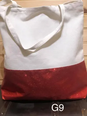 Glitter Tote - G9 - Red