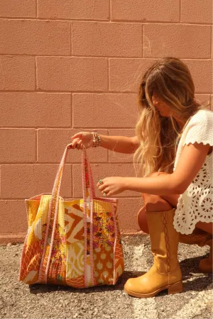 Goldie Quilted Tote Bag