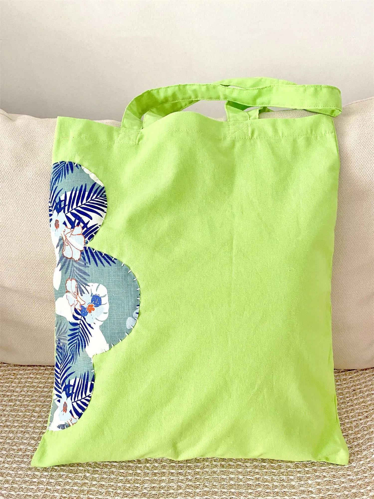 Green Natural Cotton Tote