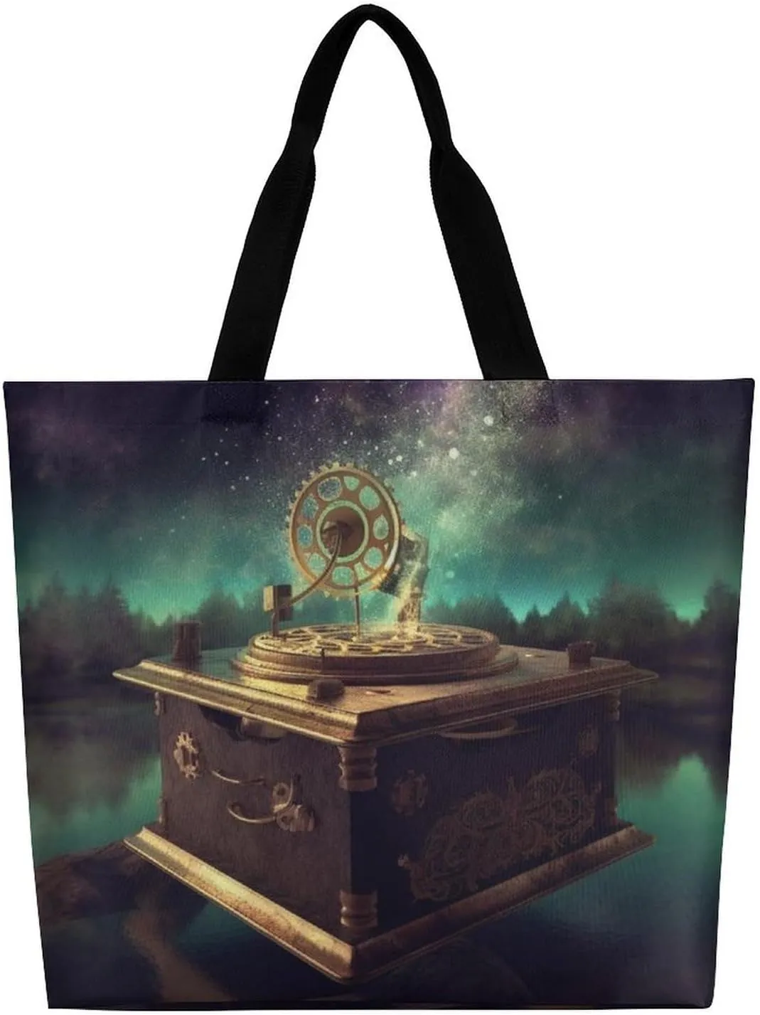 Grocery Bag Reusable Tote Bag Foldable Flying Dragon Shopping Bag Handbag Washable Shoulder Bag for Travel