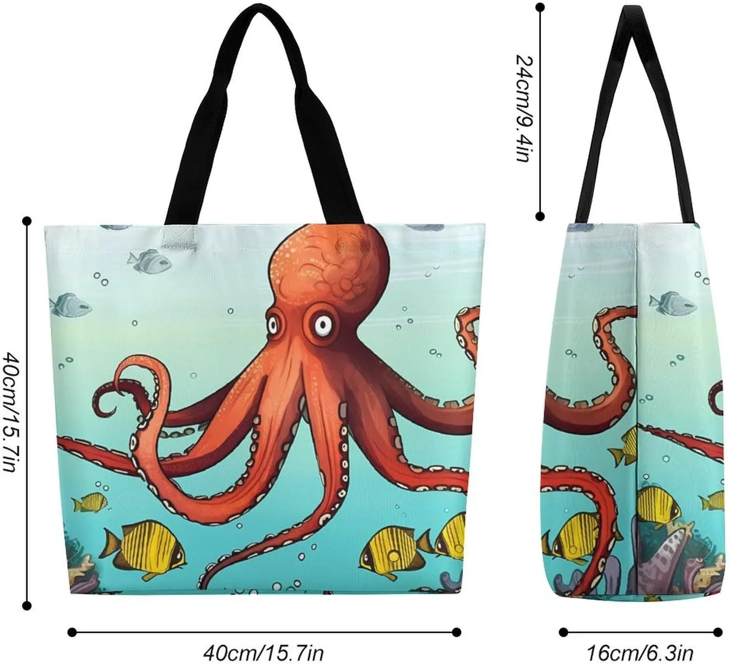 Grocery Bag Reusable Tote Bag Foldable Handmade Red Love Heart Shopping Bag Handbag Washable Shoulder Bag for Travel