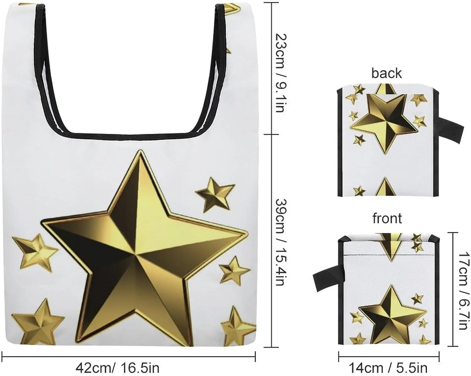 Grocery Bag Reusable Tote Bag Foldable Handmade Red Love Heart Shopping Bag Handbag Washable Shoulder Bag for Travel