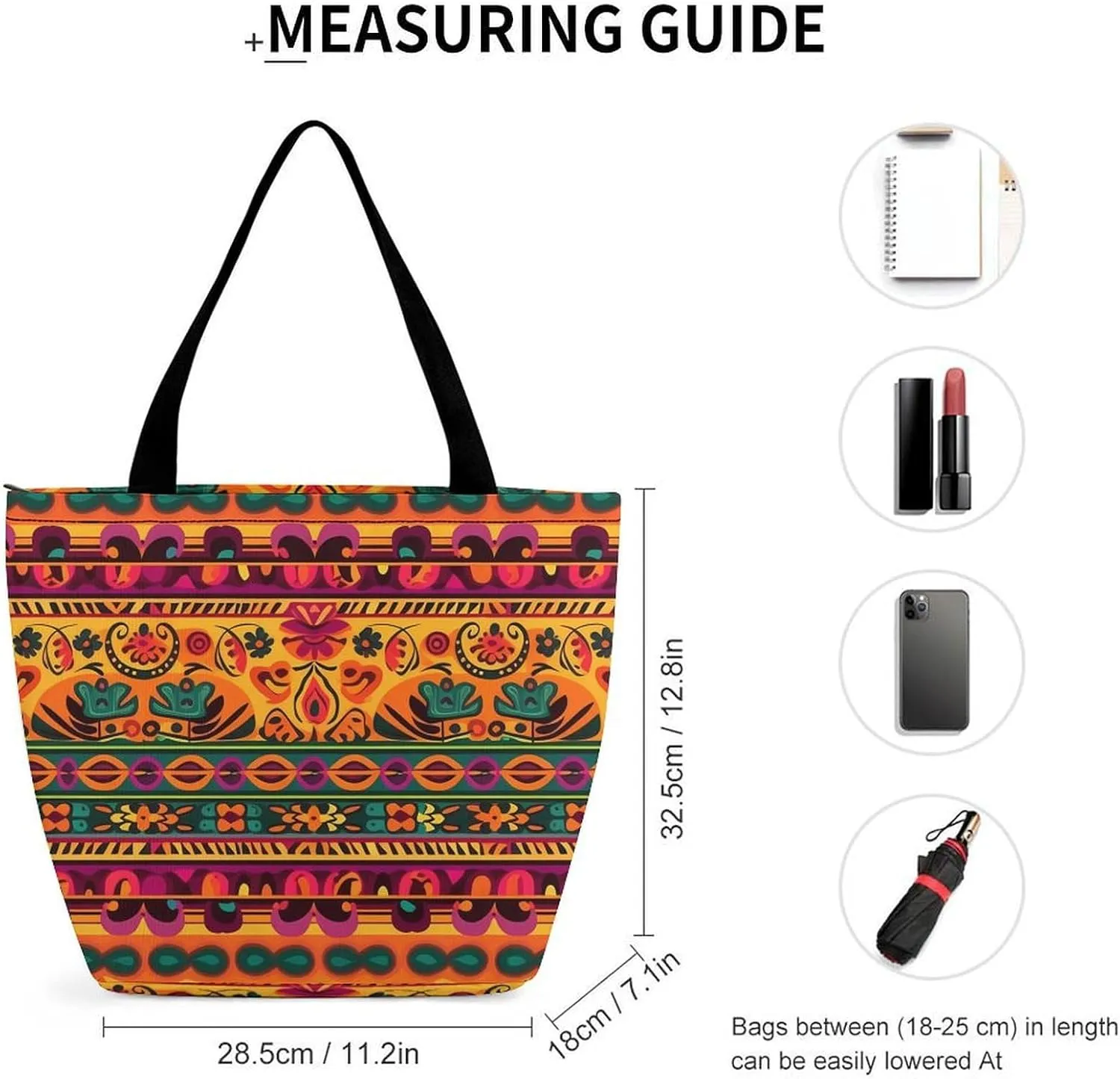 Grocery Bag Reusable Tote Bag Foldable Heron Shopping Bag Handbag Washable Shoulder Bag for Travel