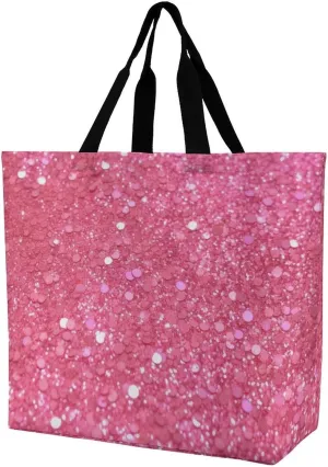 Grocery Bag Reusable Tote Bag Foldable Teal And Gold Marble Shopping Bag Handbag Washable Shoulder Bag for Travel