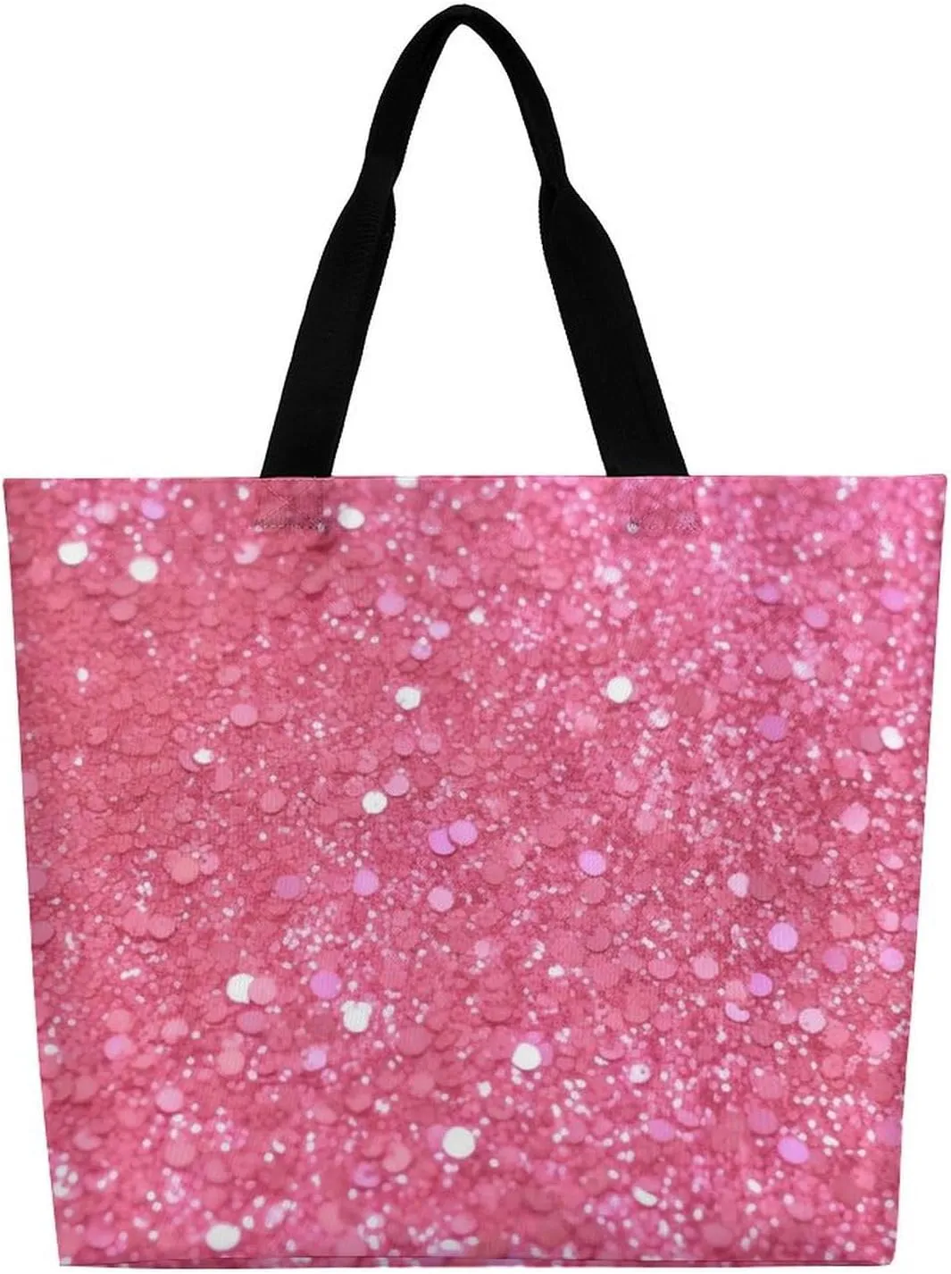 Grocery Bag Reusable Tote Bag Foldable Teal And Gold Marble Shopping Bag Handbag Washable Shoulder Bag for Travel