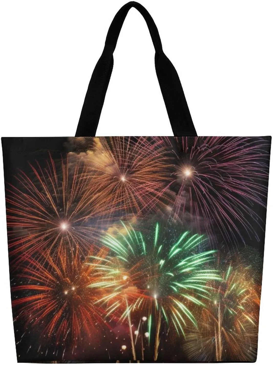 Grocery Bag Reusable Tote Bag Foldable Teal And Gold Marble Shopping Bag Handbag Washable Shoulder Bag for Travel