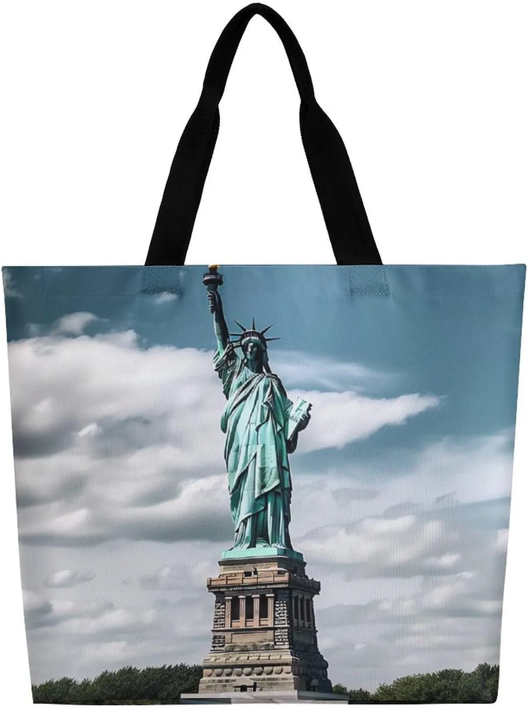 Grocery Bag Reusable Tote Bag Foldable Wild Elk Shopping Bag Handbag Washable Shoulder Bag for Travel