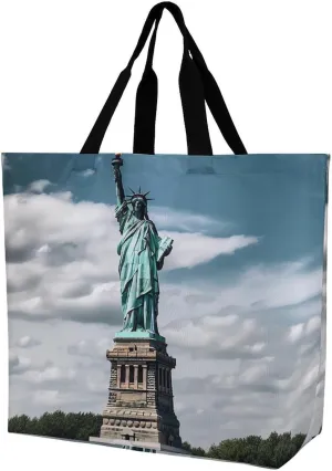 Grocery Bag Reusable Tote Bag Foldable Wild Elk Shopping Bag Handbag Washable Shoulder Bag for Travel