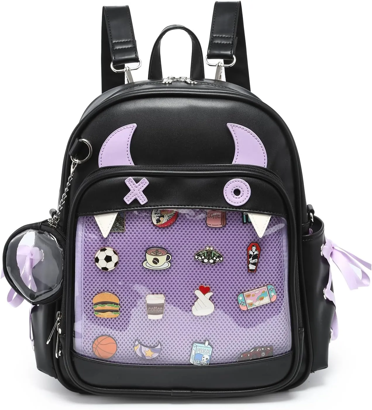 Halloween Purse Terror Sling Ita Bag Crossbody Bags PU Leather Backpack Shoulder Bag