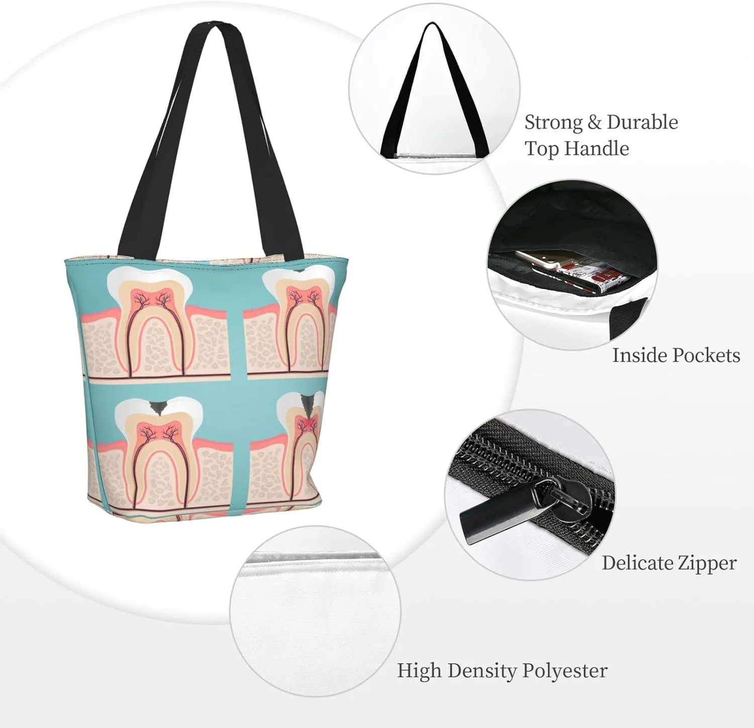 Halloween Tree Tote Bag for Women, Travel Tote Handbags for Gym