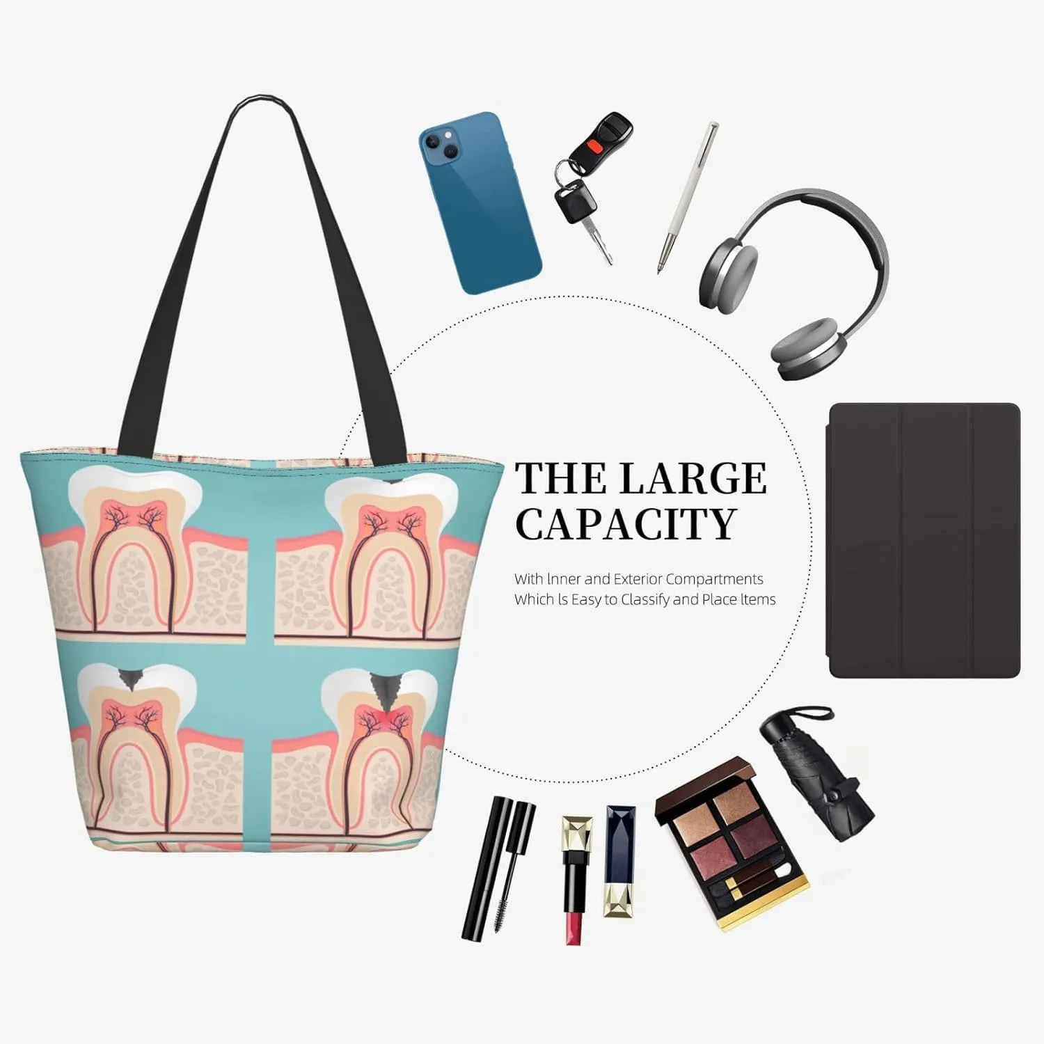 Halloween Tree Tote Bag for Women, Travel Tote Handbags for Gym