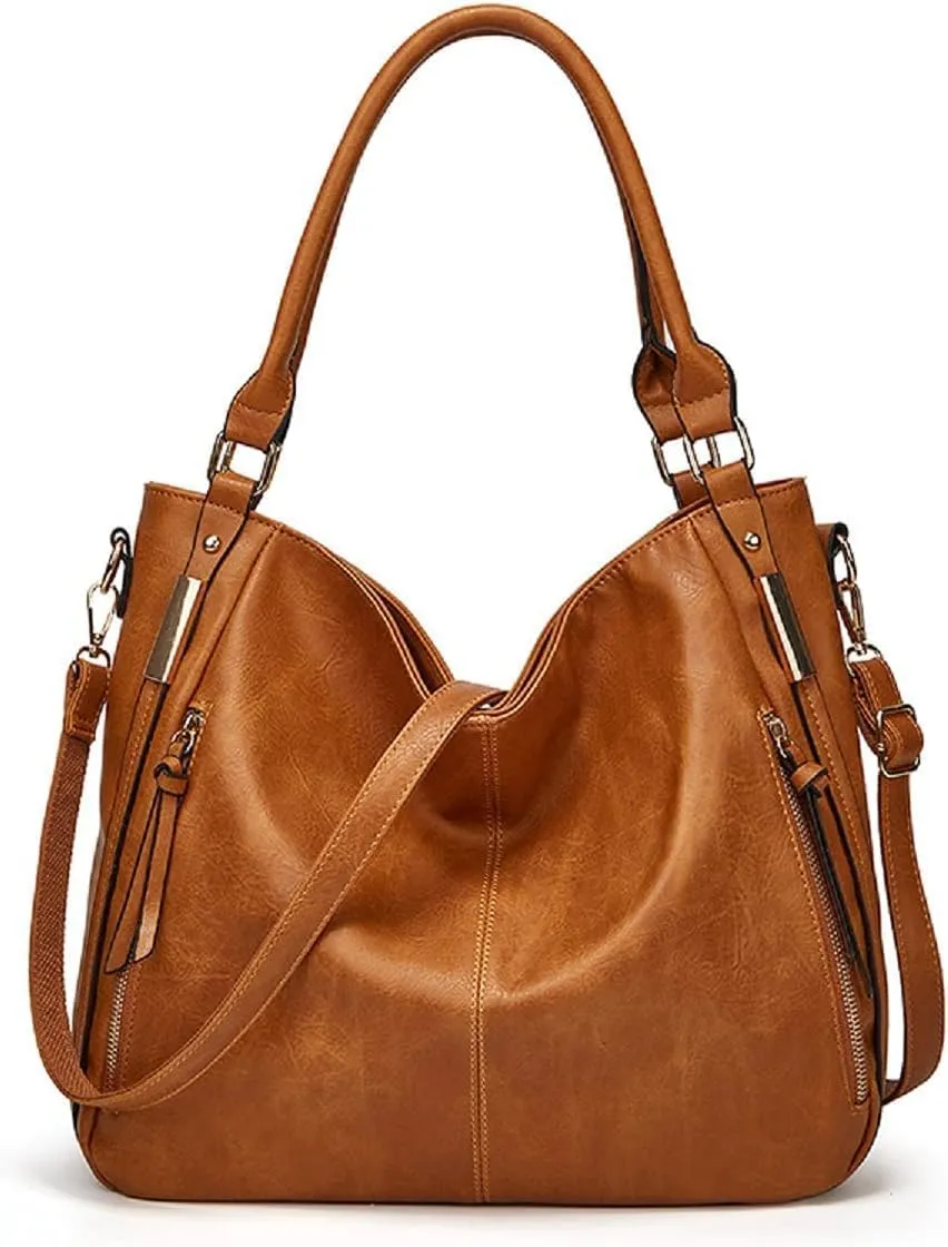 Handbags for Women Shoulder Tote Zipper Purse PU Leather Top-handle Satchel Bags With Tassle