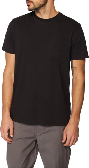 Hang Ten Mens Solid Knit T-Shirt - Casual Shirts for Men - Vintage Inspired Short Sleeve Knit Tee