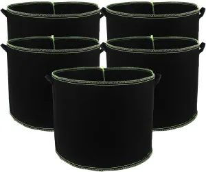 Happyyami 10 Gallon Planting Bags Grow Bags Breathable Fabric Pots for Potato Vegetable Fruit Plants Indoor/Outdoor