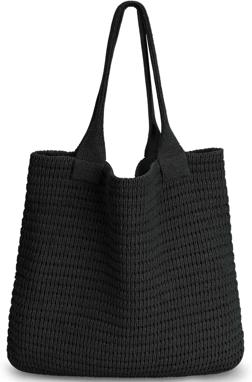hatisan Crochet Bags for Women - Large Tote Aesthetic Handbag Shoulder Hippie Knit Bag