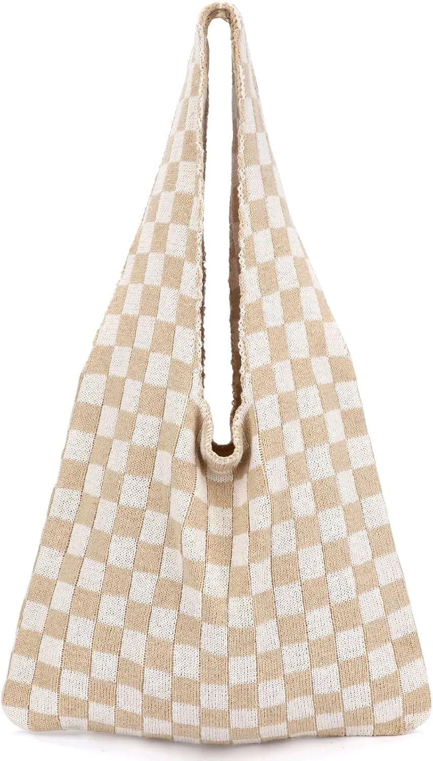 hatisan Crochet Bags for Women - Summer Beach Tote, Aesthetic Hippie Knit Bag