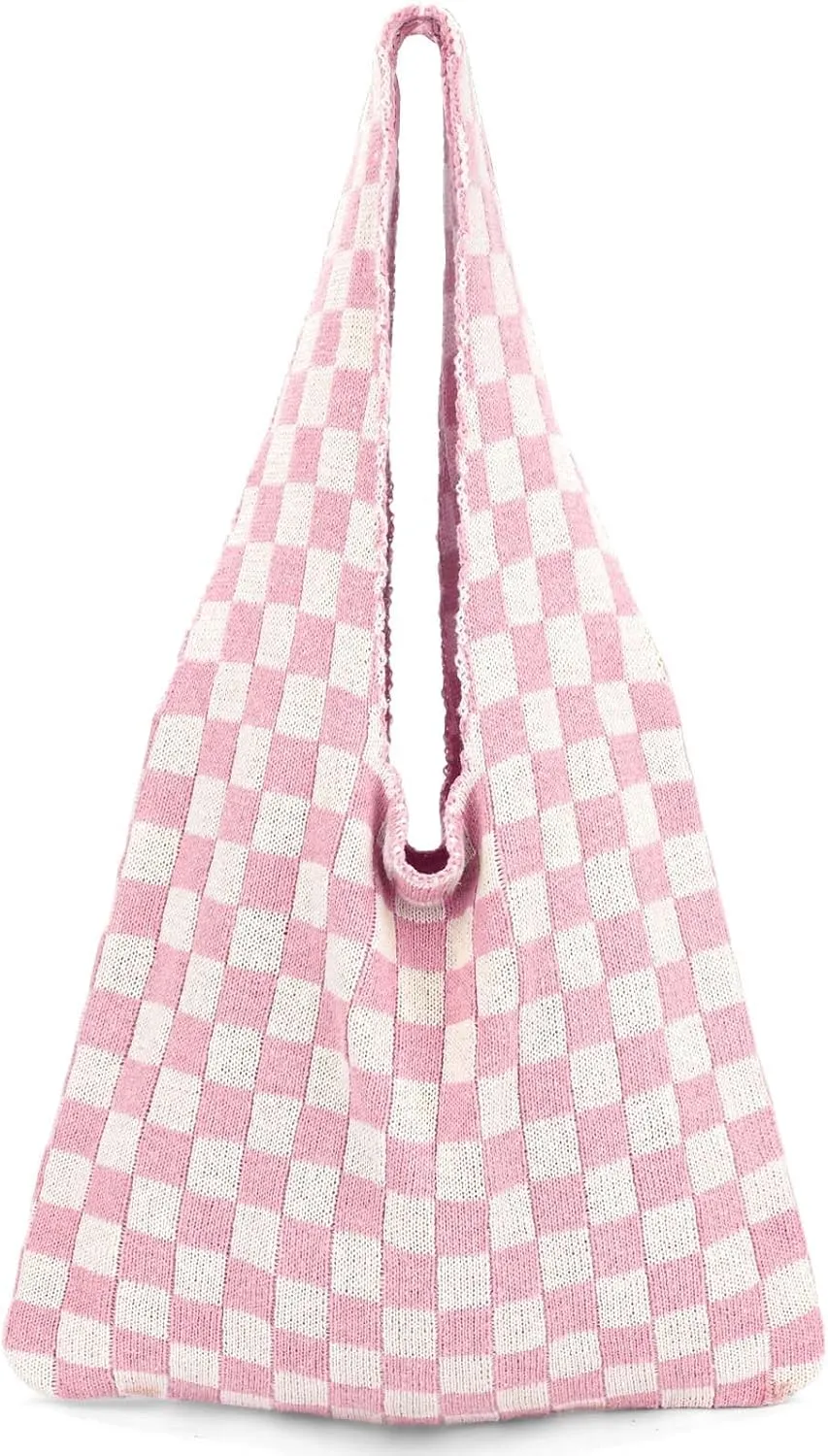 hatisan Crochet Bags for Women - Summer Beach Tote, Aesthetic Hippie Knit Bag