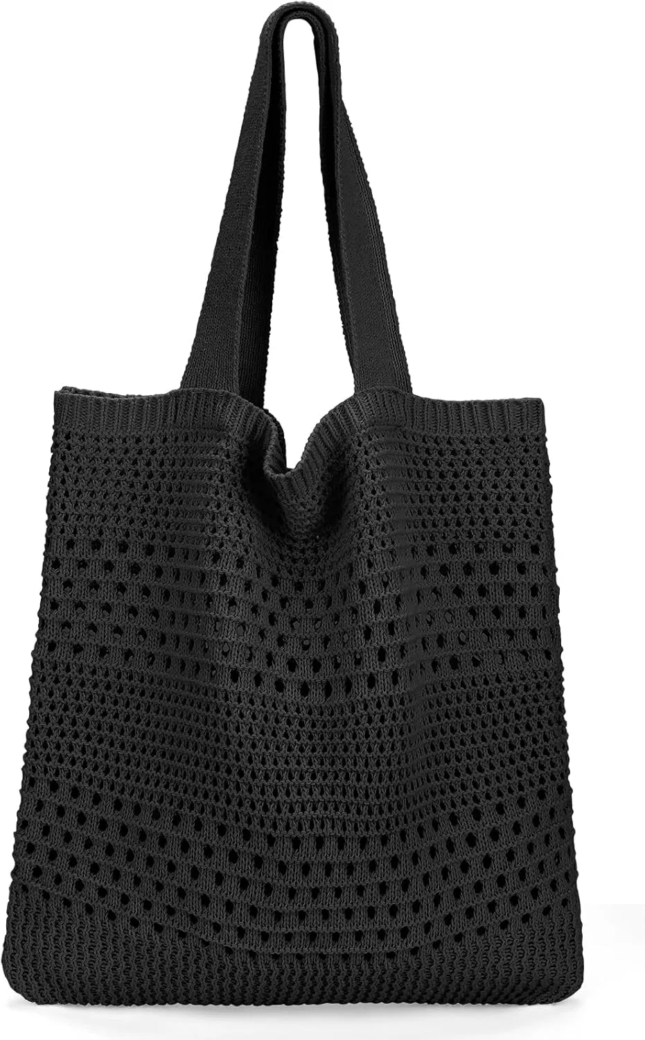 hatisan Crochet Bags for Women - Summer Beach Tote, Aesthetic Hippie Knit Bag