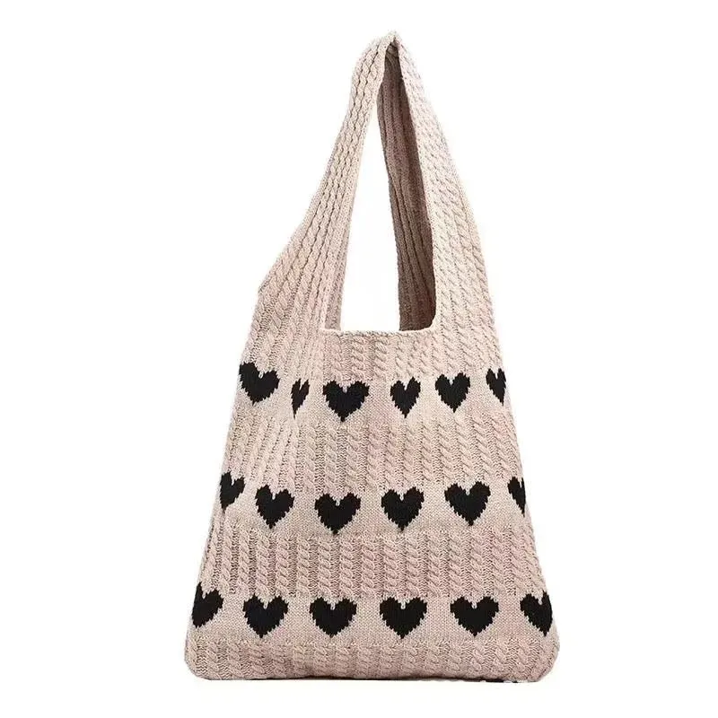 Heart Tote Bag - Knit Sweater - PREORDER