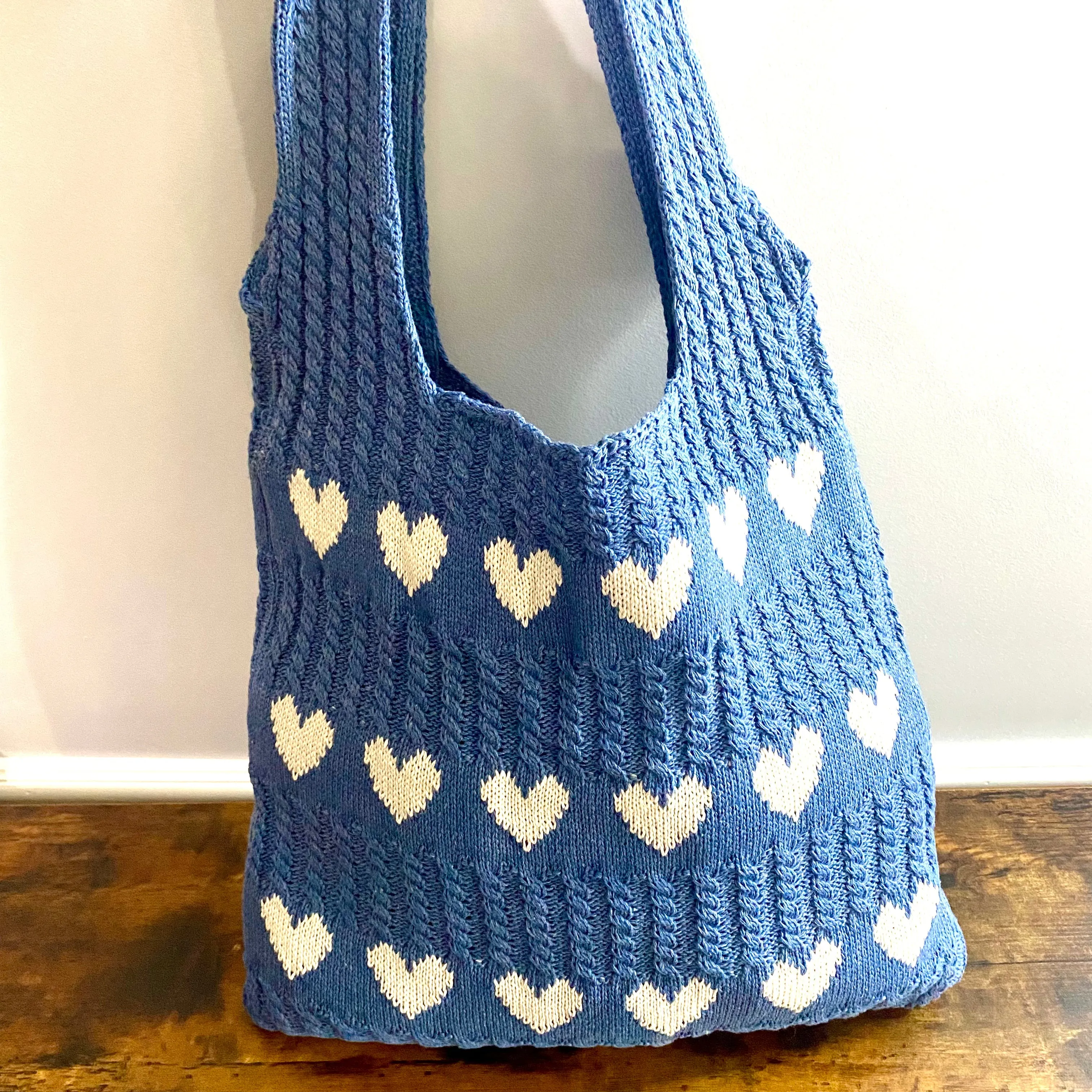 Heart Tote Bag - Knit Sweater - PREORDER