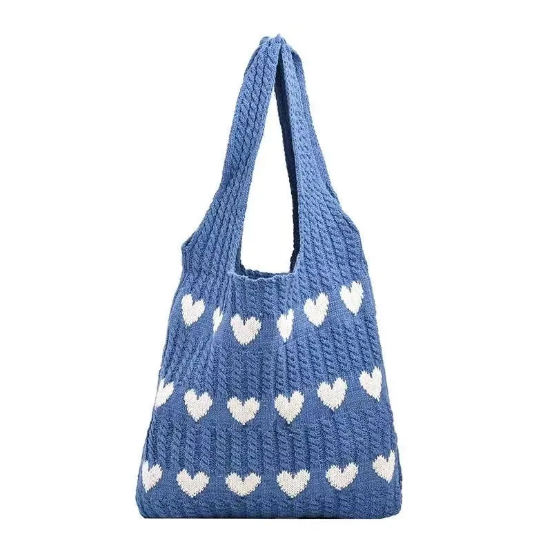 Heart Tote Bag - Knit Sweater - PREORDER