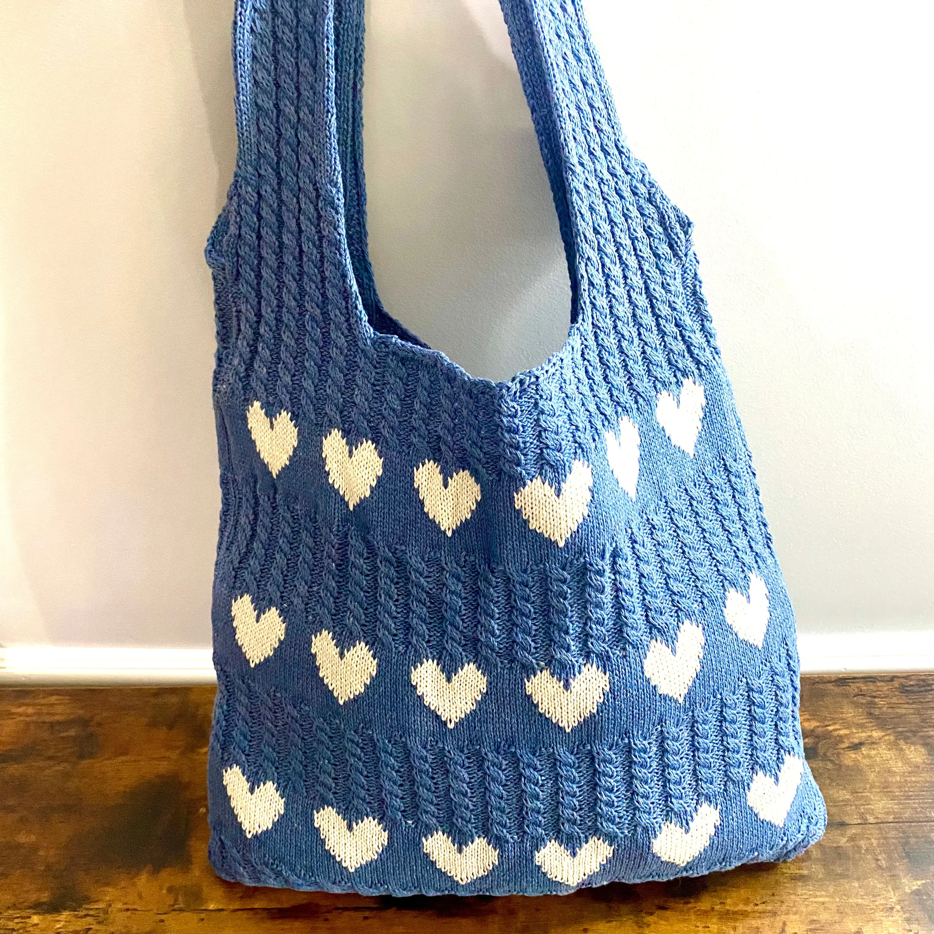 Heart Tote Bag - Knit Sweater - PREORDER