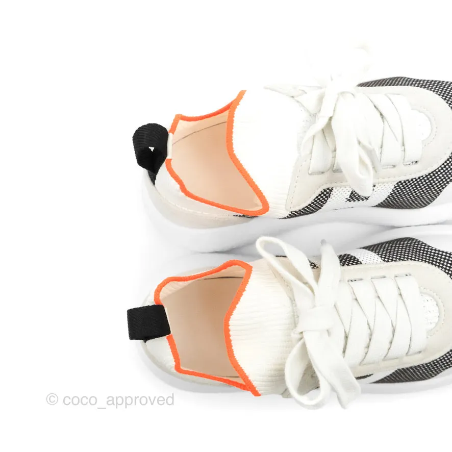 Hermès Crew Sneakers Knit White/Gris Size 36