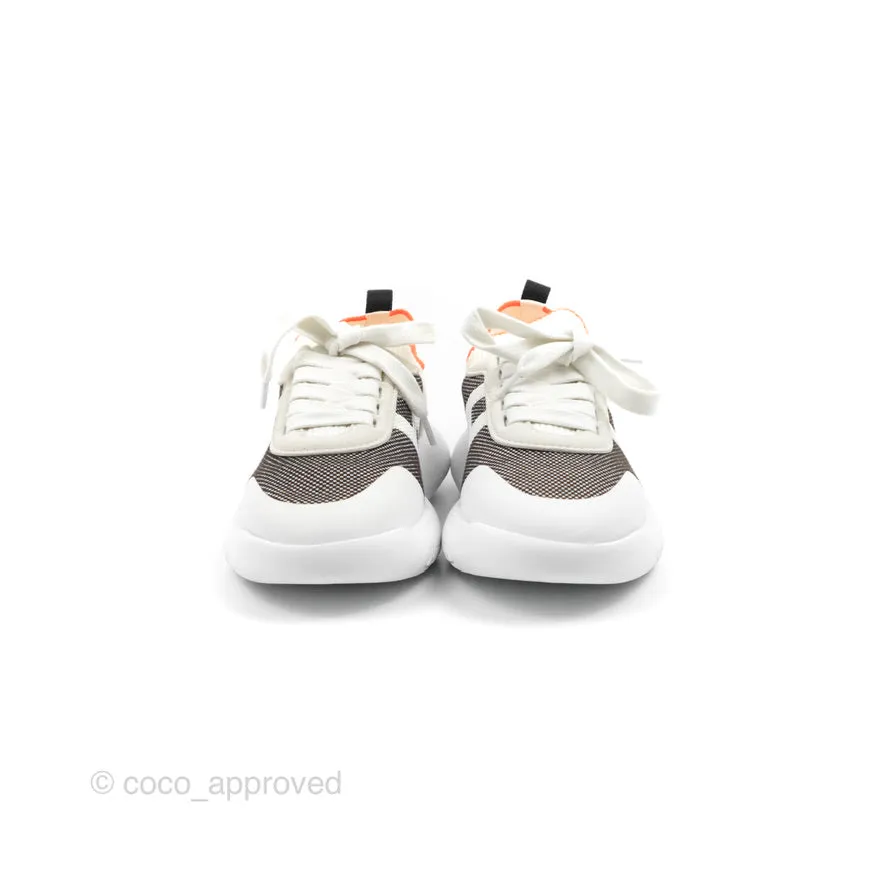 Hermès Crew Sneakers Knit White/Gris Size 36