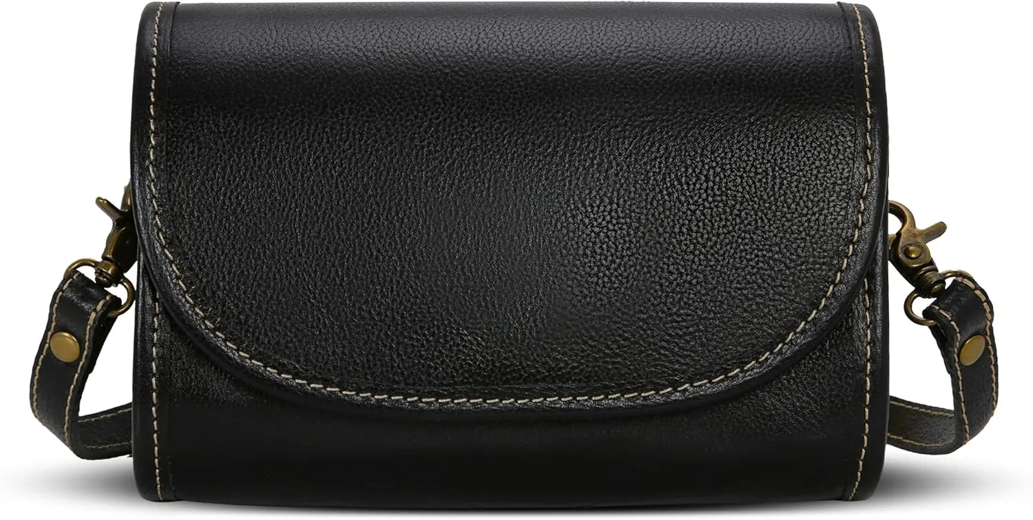 HESHE Crossbody Bags for Women Genuine Leather Shoulder Purse Deisgner Travel Cross Body Purse Functional Casual Bags