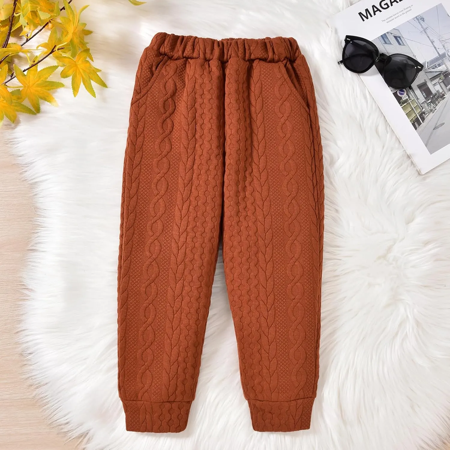 HIHA Toddler Boys Clothes Color Block Sweatsuit Long Sleeve Shirts Sweatpants Kids Fall Winter Outfit