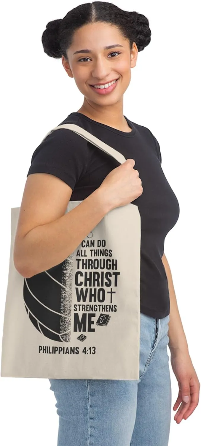 Hilarious Volleyball Netball Athletic Player Sport Lover Humorous Athleticism Athletics Game Enthusiast Canvas Tote Bag