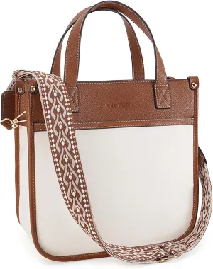 HKCLUF Tote Bag for Women,Vegan Leather Crossbody Bags for Women,Shoulder Bags Handbag with Adjustable Strap for Work,Travel