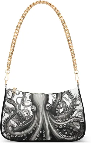 Hobo Bags for Women Octopus Tote Purses Small Handbags with Chain 20853417