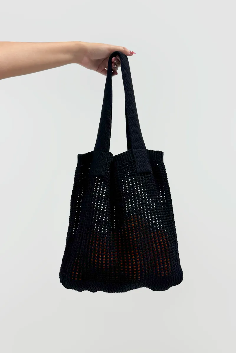 Hollow Knitted Shoulder Bag