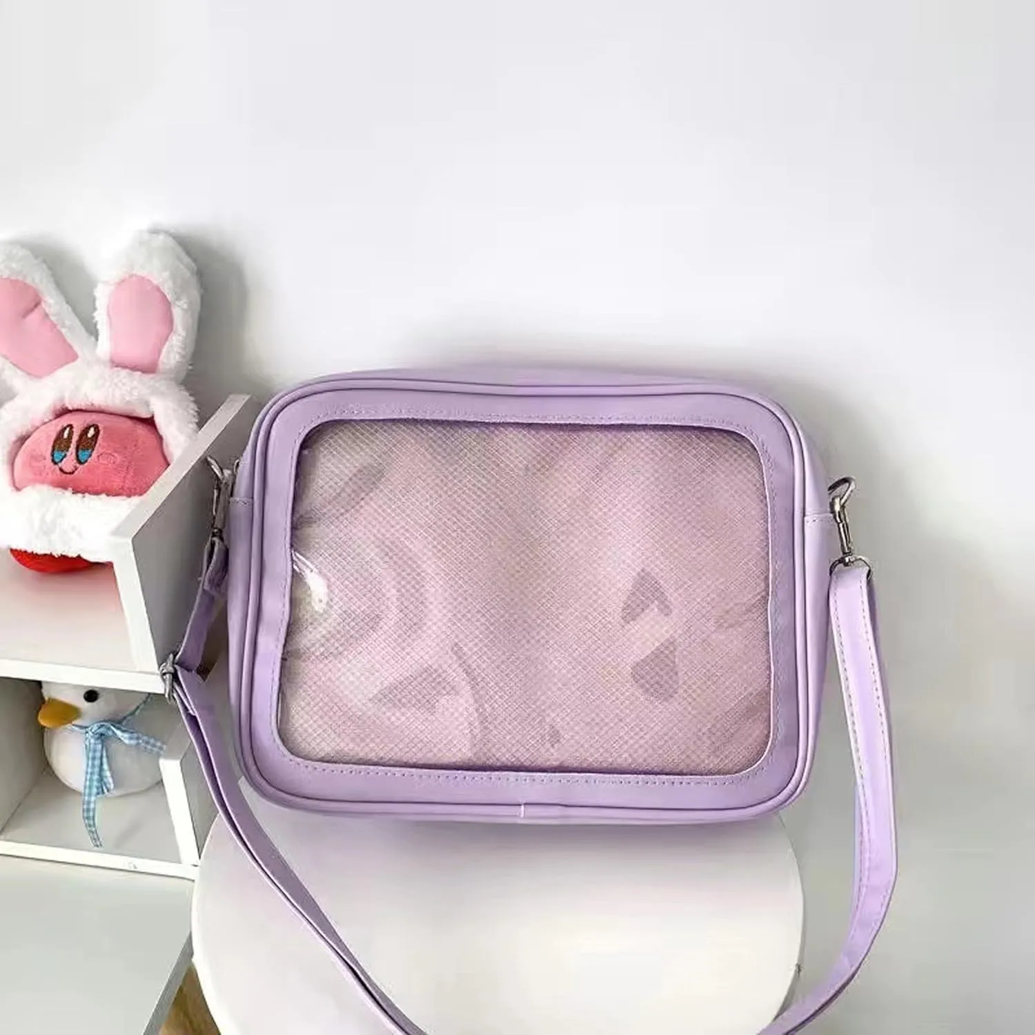 Ita Bag Crossbody Ita Purse Pin Display Bag with Insert Shoulder Crossbody Underarm Top-handle Handbag