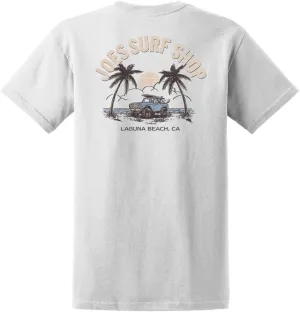 JOES SURF SHOP Men's Early Bird Logo Heavyweight Tees in Regular, Big and Tall