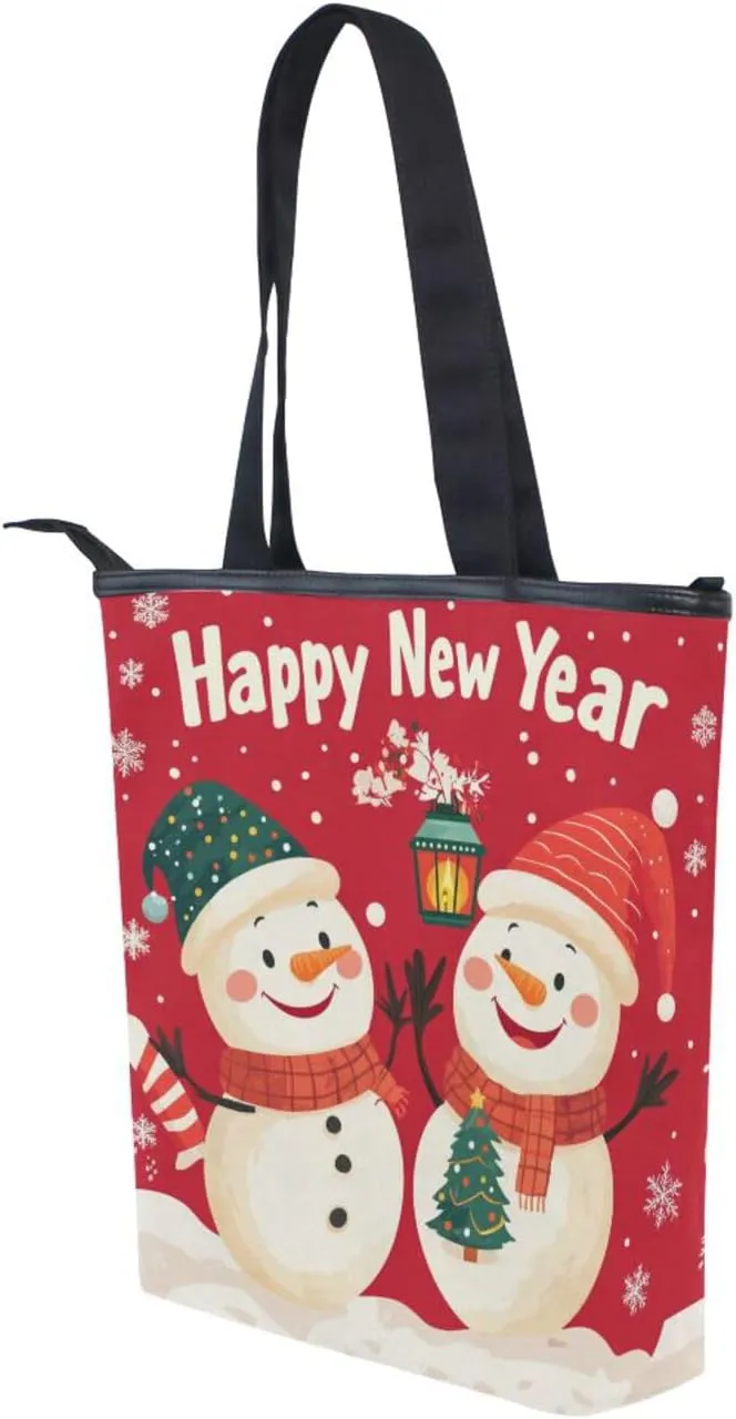 JSTEL Canvas Tote Bag for Women with Zipper Pocket,Canvas Tote Purse Gym Tote Bag Shopping Tote Bag