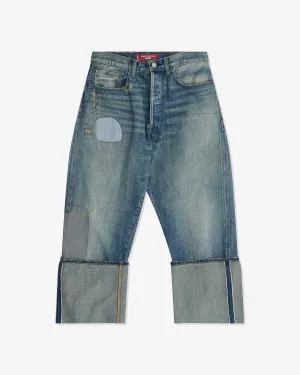 Junya Watanabe Man - Men's Levi's Turn-Up Jeans - (Stone Wash)