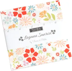 Laguna Sunrise Charm Pack by Sherri & Chelsi; 42-5" Precut Fabric Quilt Squares