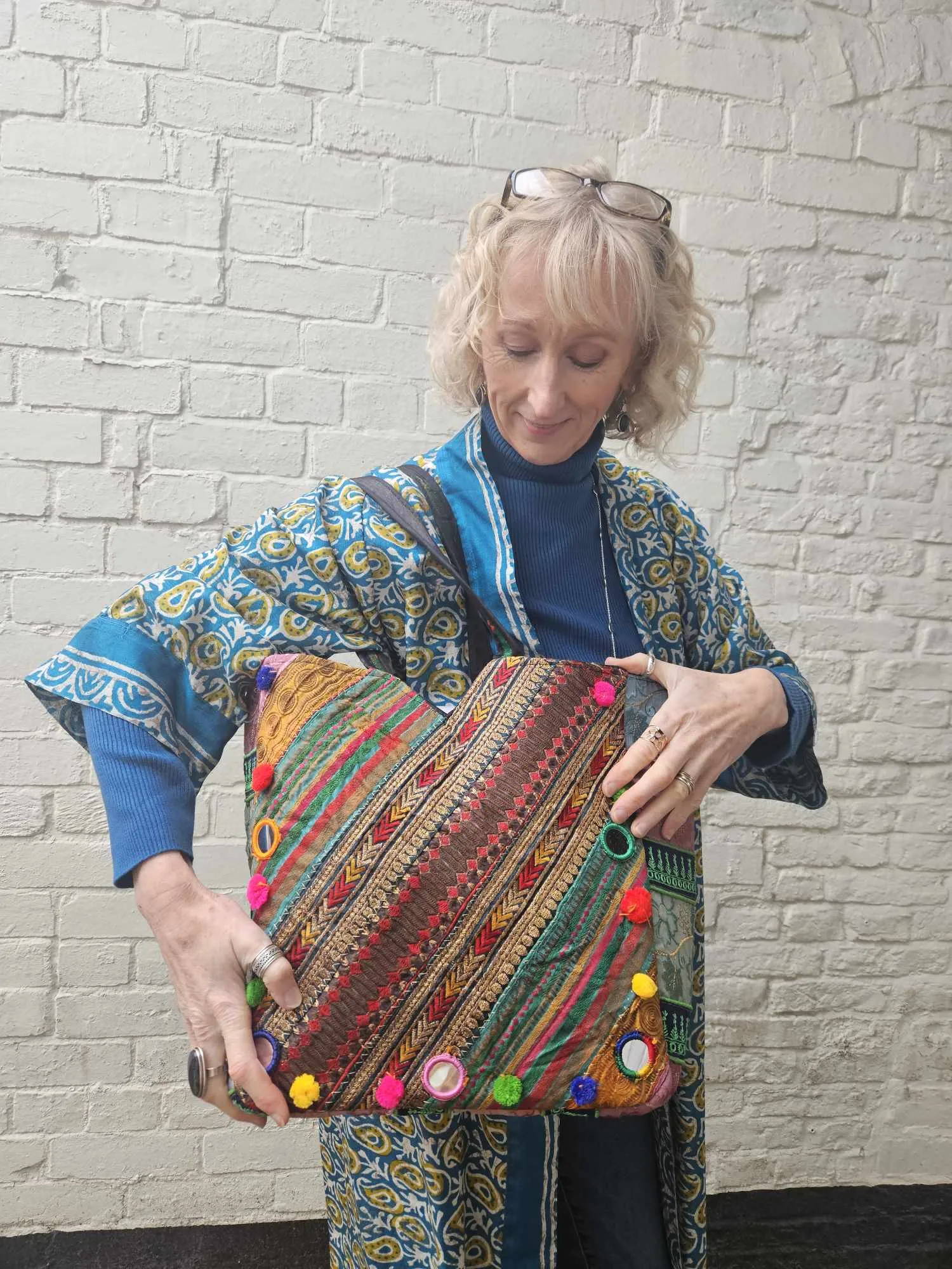 Large Patchwork Tote Bag