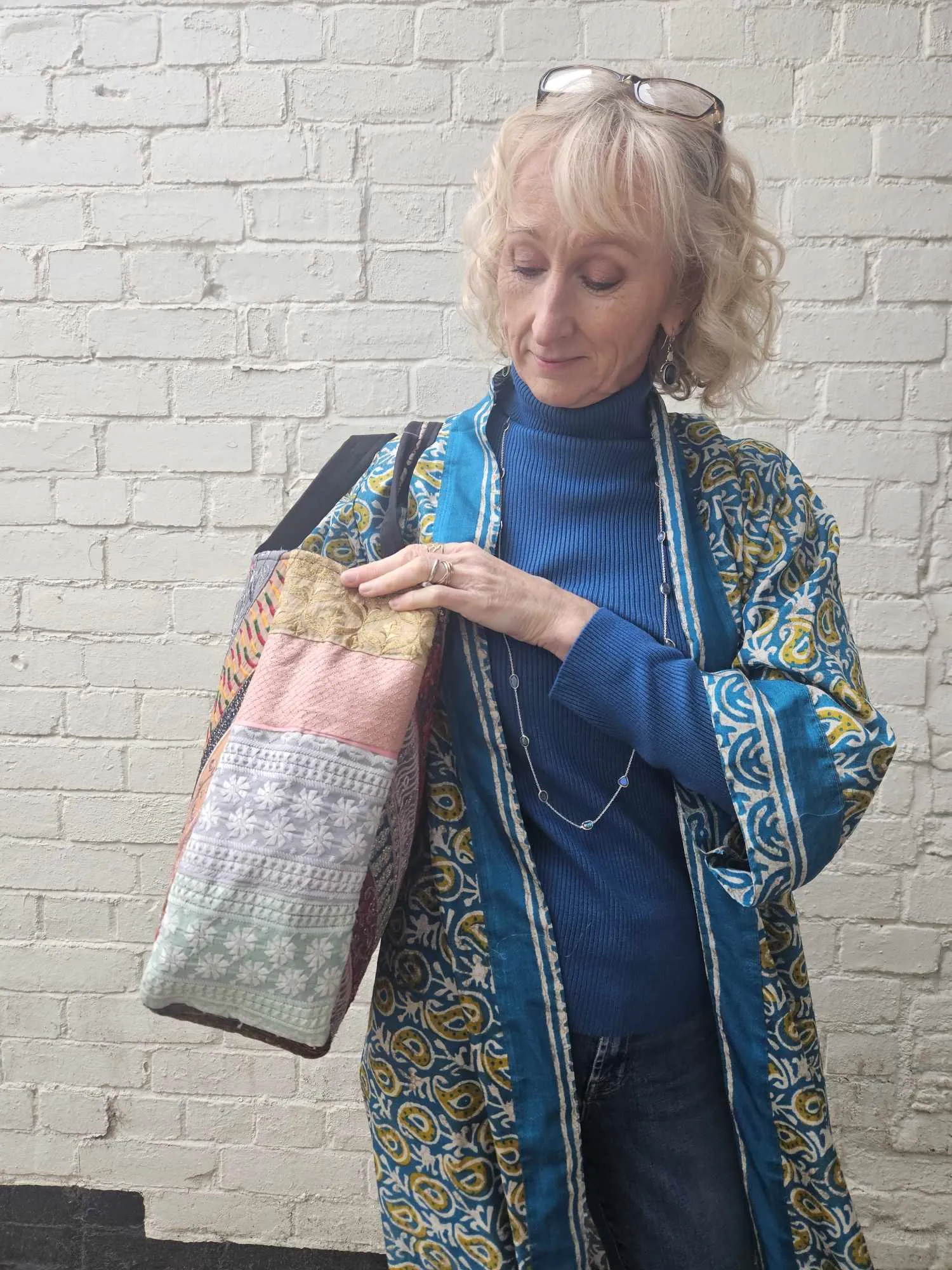 Large Patchwork Tote Bag