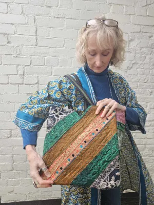 Large Patchwork Tote Bag